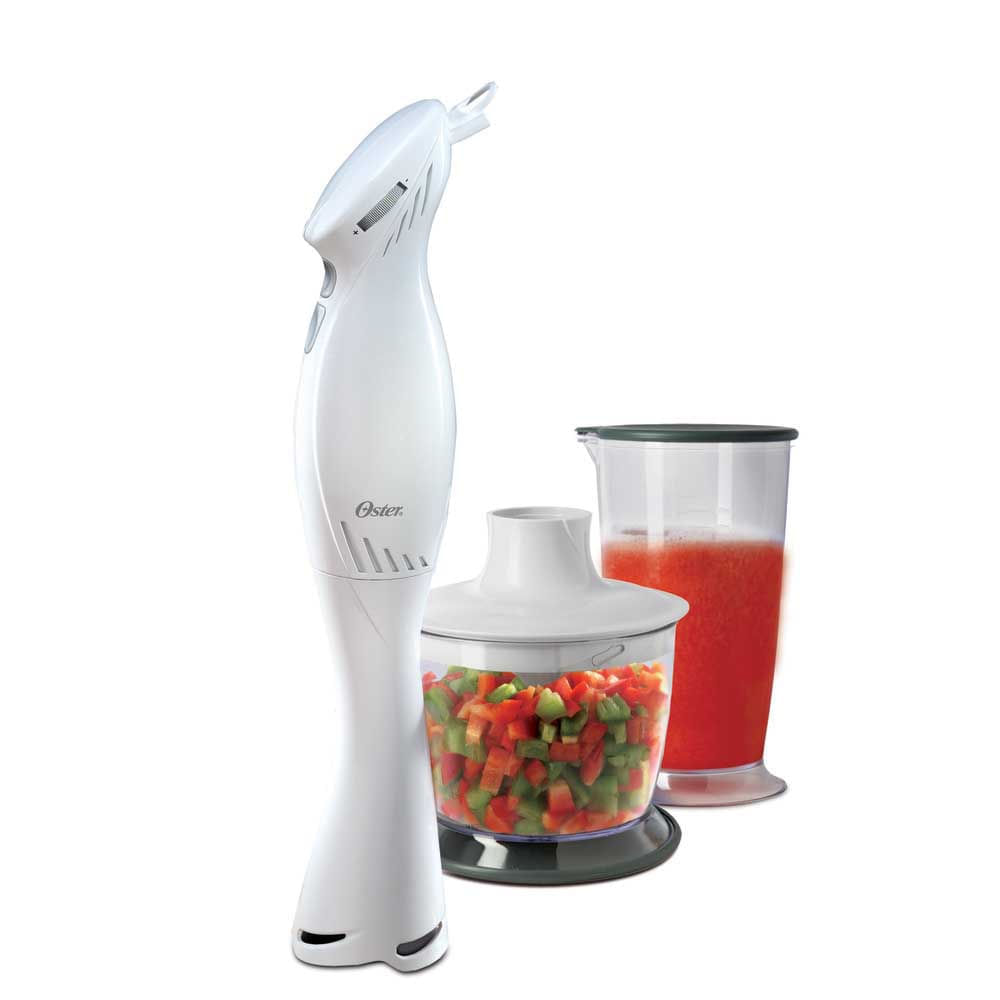 Batidora de inmersión con picatodo blanca