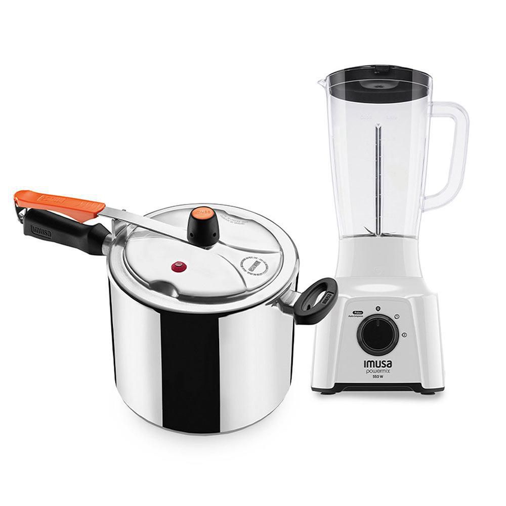 Olla a Presión IMUSA Secury Plus 7L + Licuadora PowerMix Plus