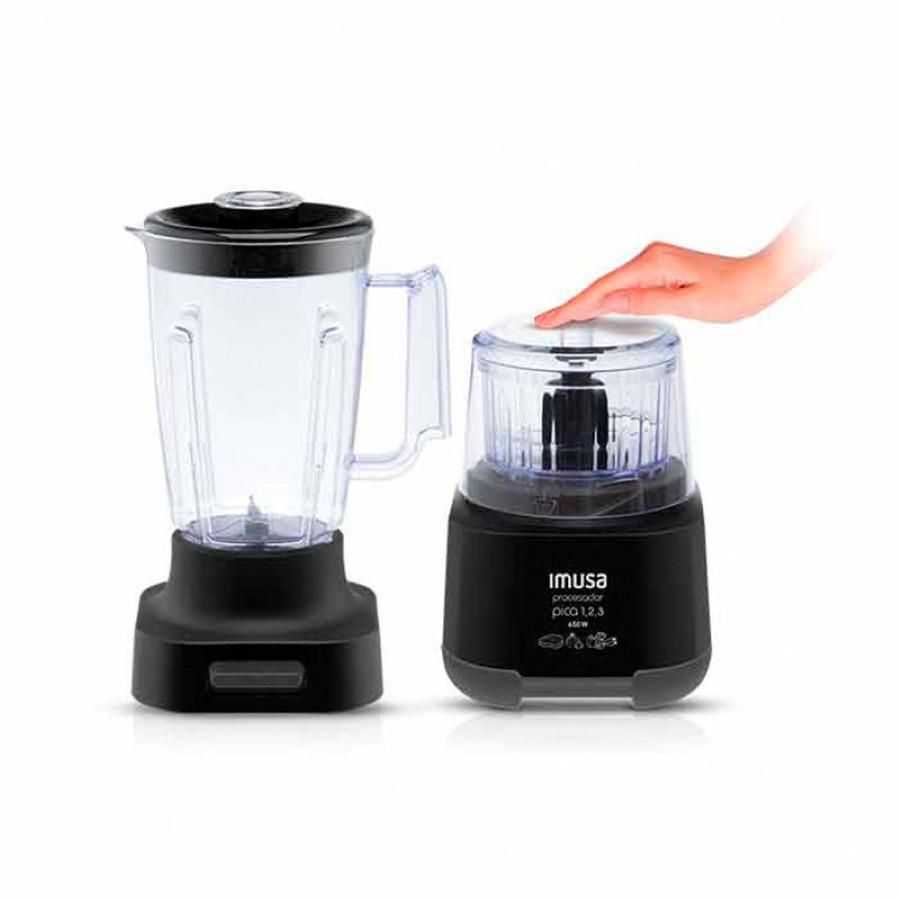 Procesador Pica 123 + Vaso Neg IMUSA AD6028CO