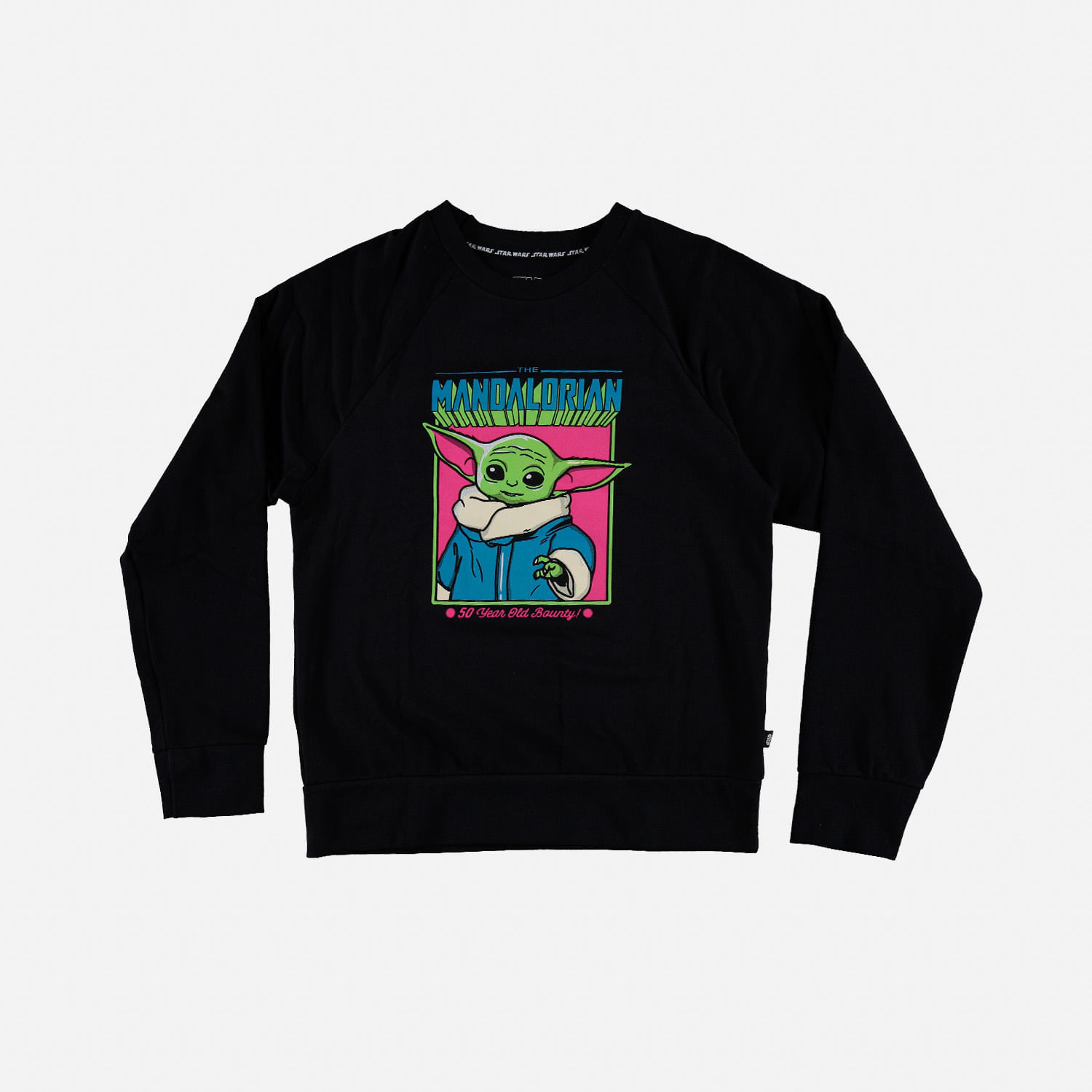 Buzo de mujer, manga larga negro de star wars: the mandalorian ©lucasfilm limited