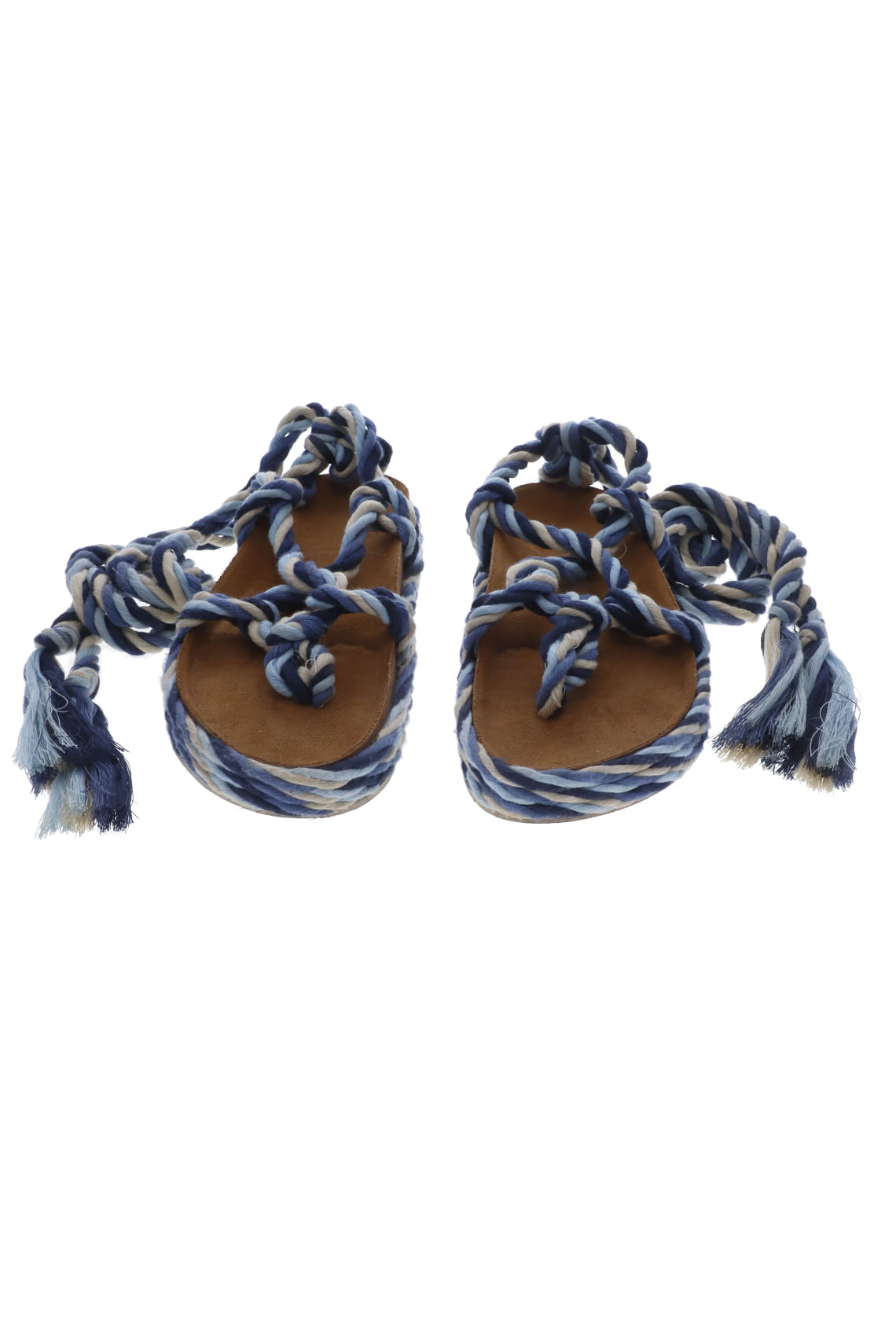 Sandalias azules para mujer