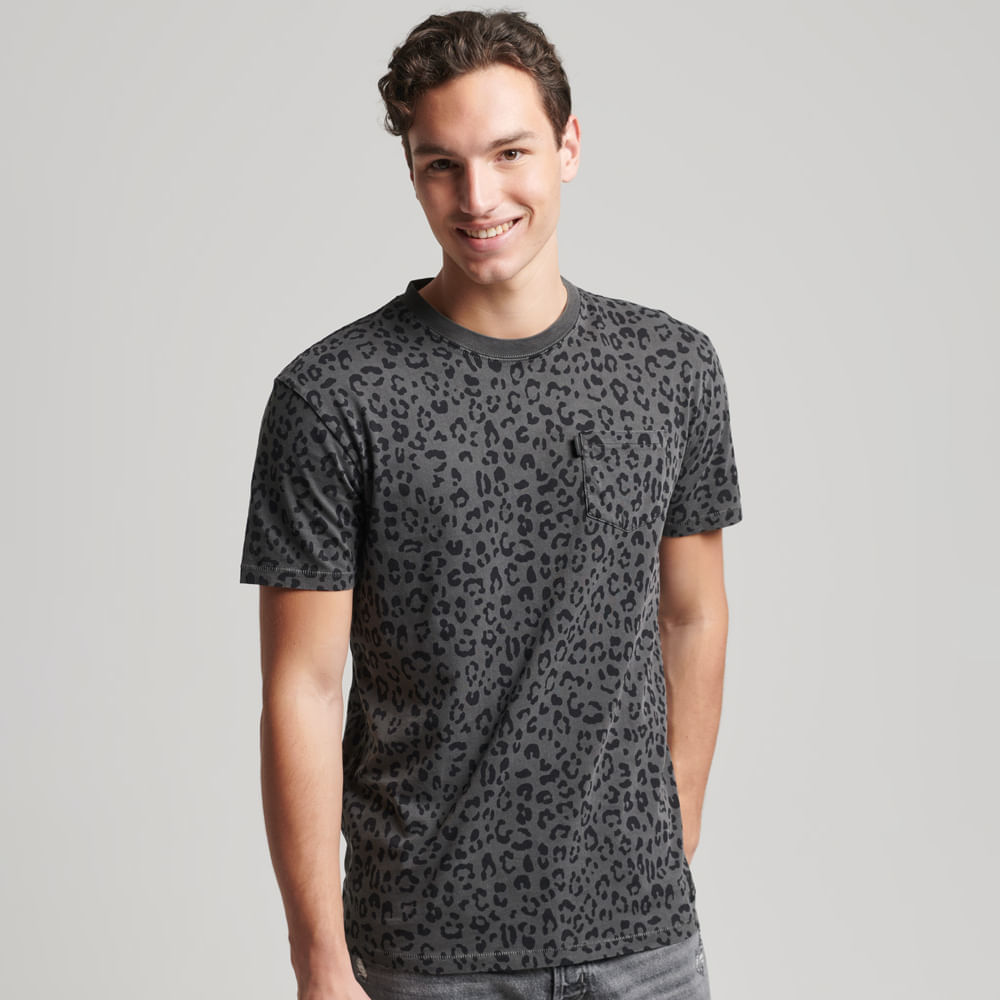Camiseta Para Hombre Vintage Pocket Tee Aop Superdry 51127
