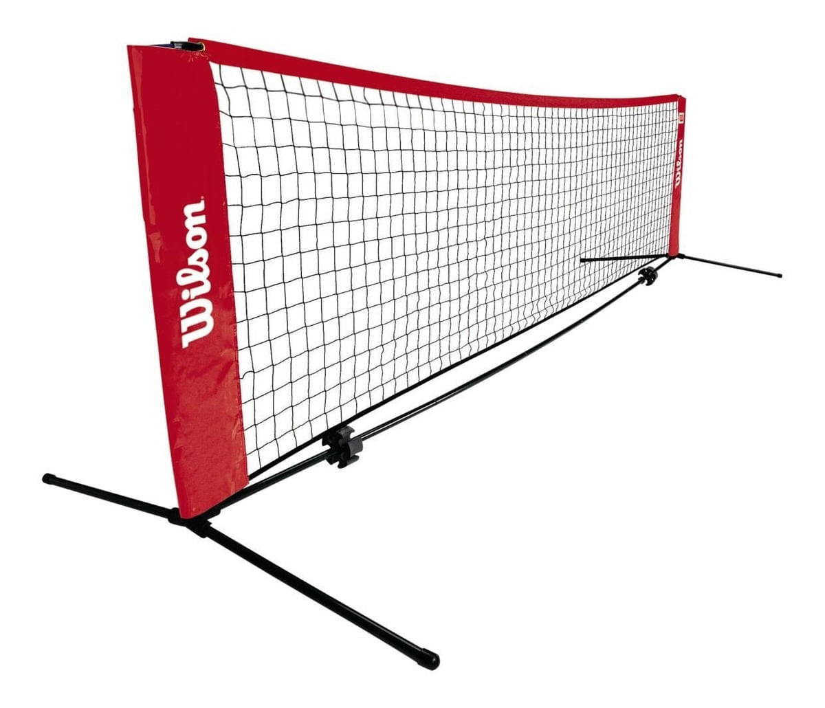 Red Malla De Tenis 3.2 Mts Wilson Con Postes Aluminio