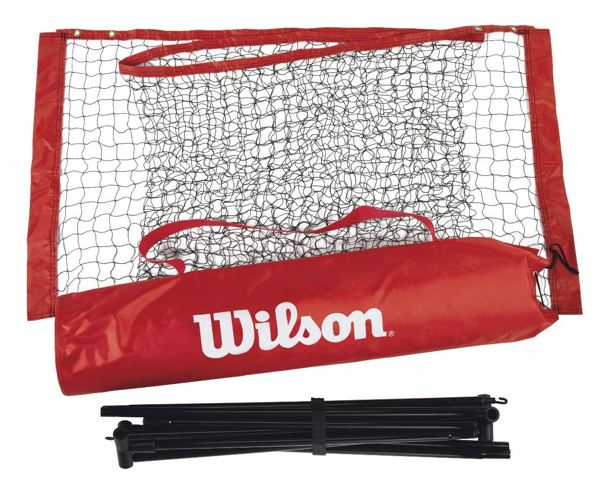 Red Malla De Tenis 5.5 Mts Wilson Con Postes Aluminio