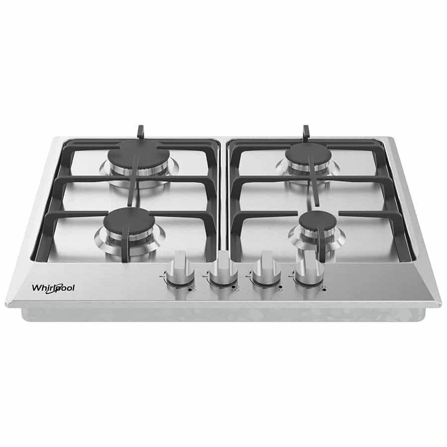 Cubierta Whirlpool a gas 61cm - Acero inoxidable
