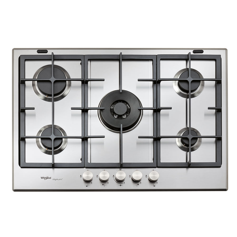Cubierta Whirlpool Gas 76cm 5Pts