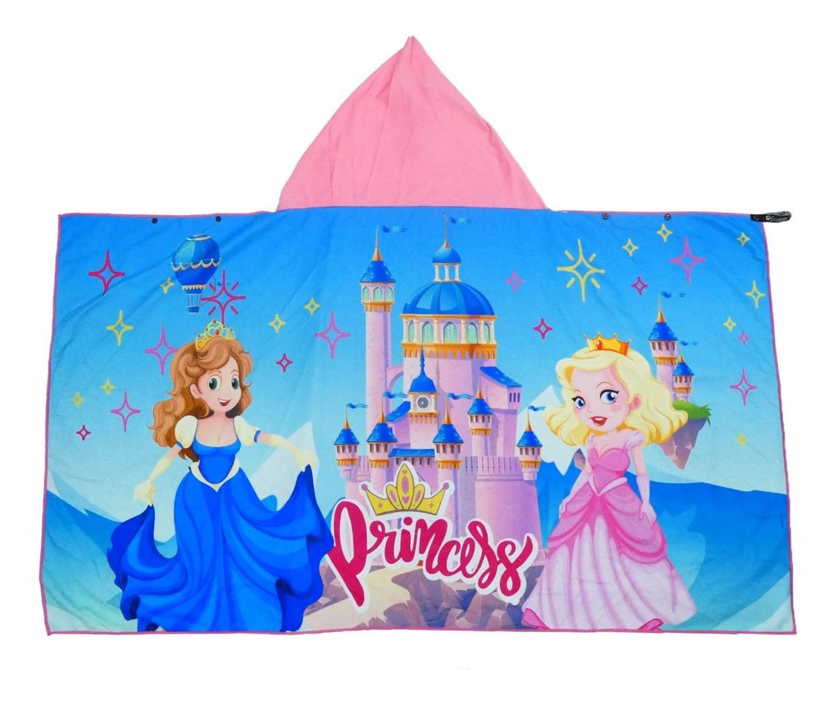 Toalla Microfibra Absorbente Niño Niña Playera Natacion Princesa