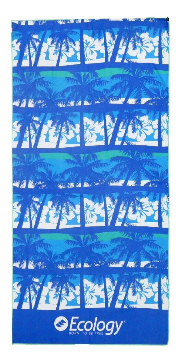 Toalla Microfibra Absorbente Playera Natación Deportes Playera Full Impresión / Azul