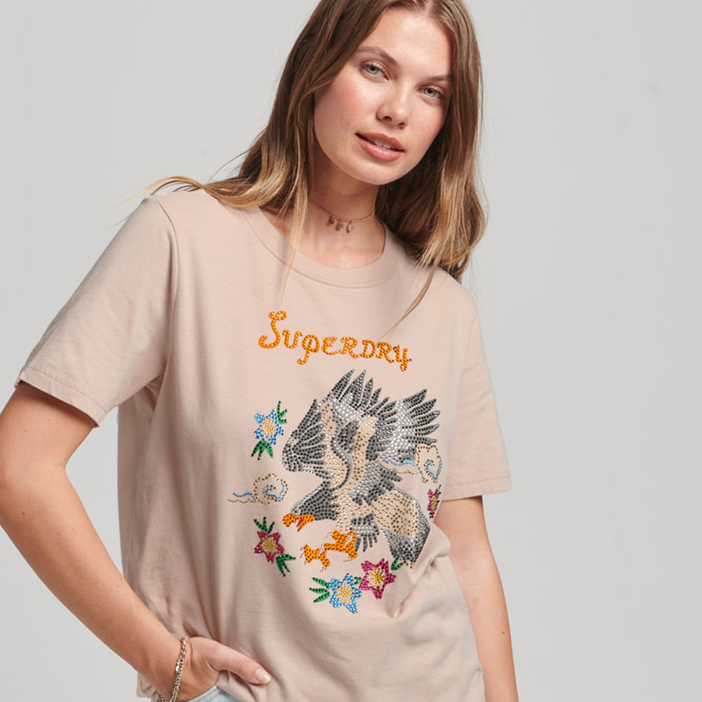 Camiseta Para Mujer Vintage Suka Graphic Tee Superdry 52378
