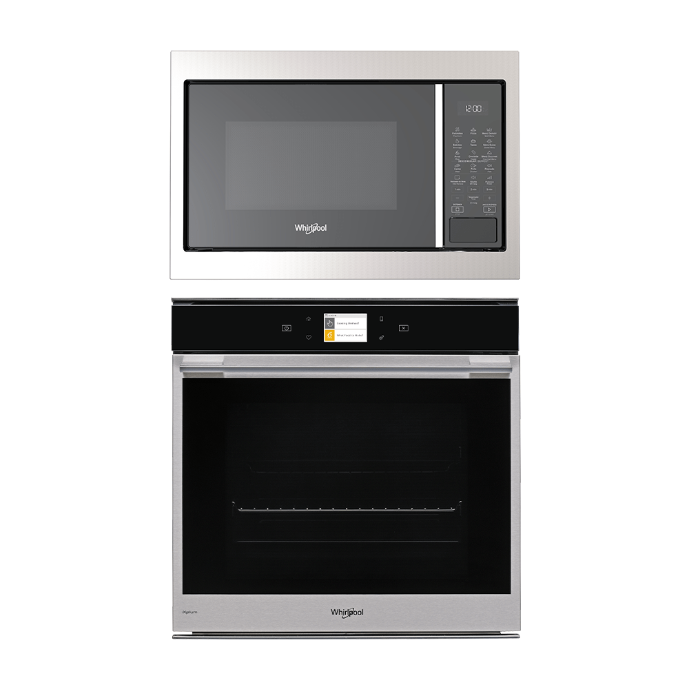 Combo Horno de Empotrar WHIRLPOOL 60Cms Eléctrico y Microondas Trim Kit WM1711D