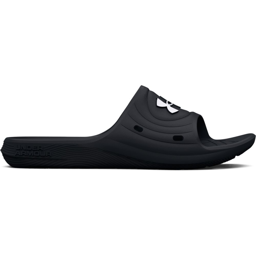 UA W Locker Iv Sl Sandalias negro de mujer para natacion