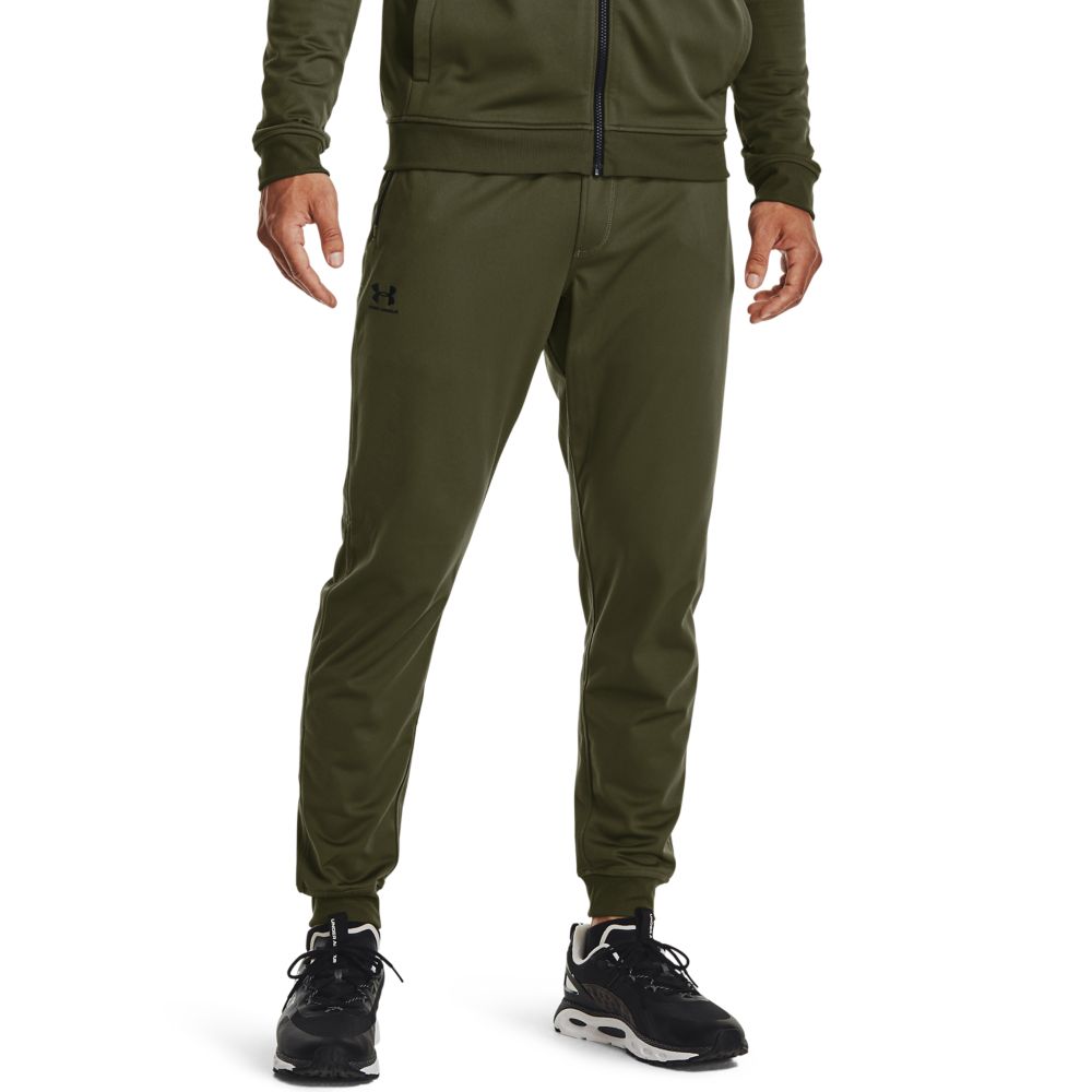 UA Rtstyle Tricot Jogger Pantalón verde de hombre para entrenamiento