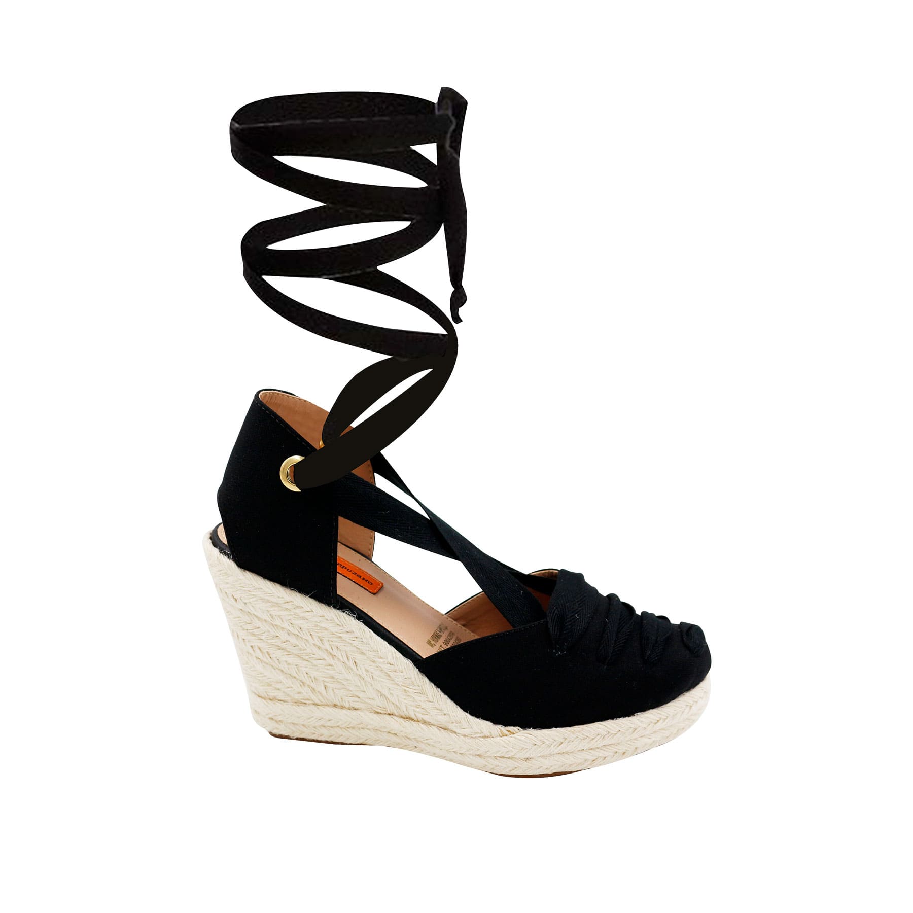 Spadrilla Plataforma Negro para mujer Sole
