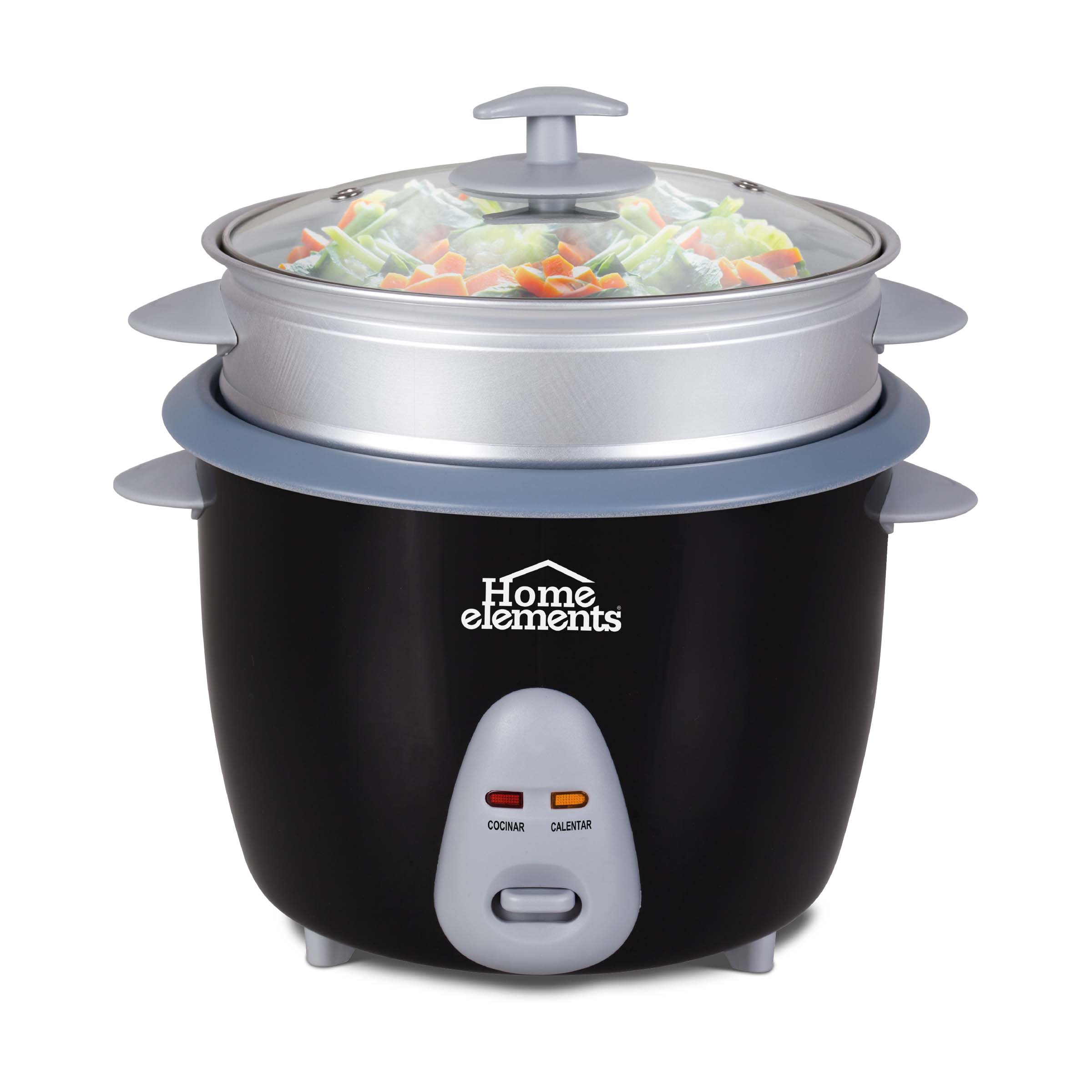 Olla Arrocera 1,8 Lts Negra Con Vaporera NM HEOA-18N Home Elements