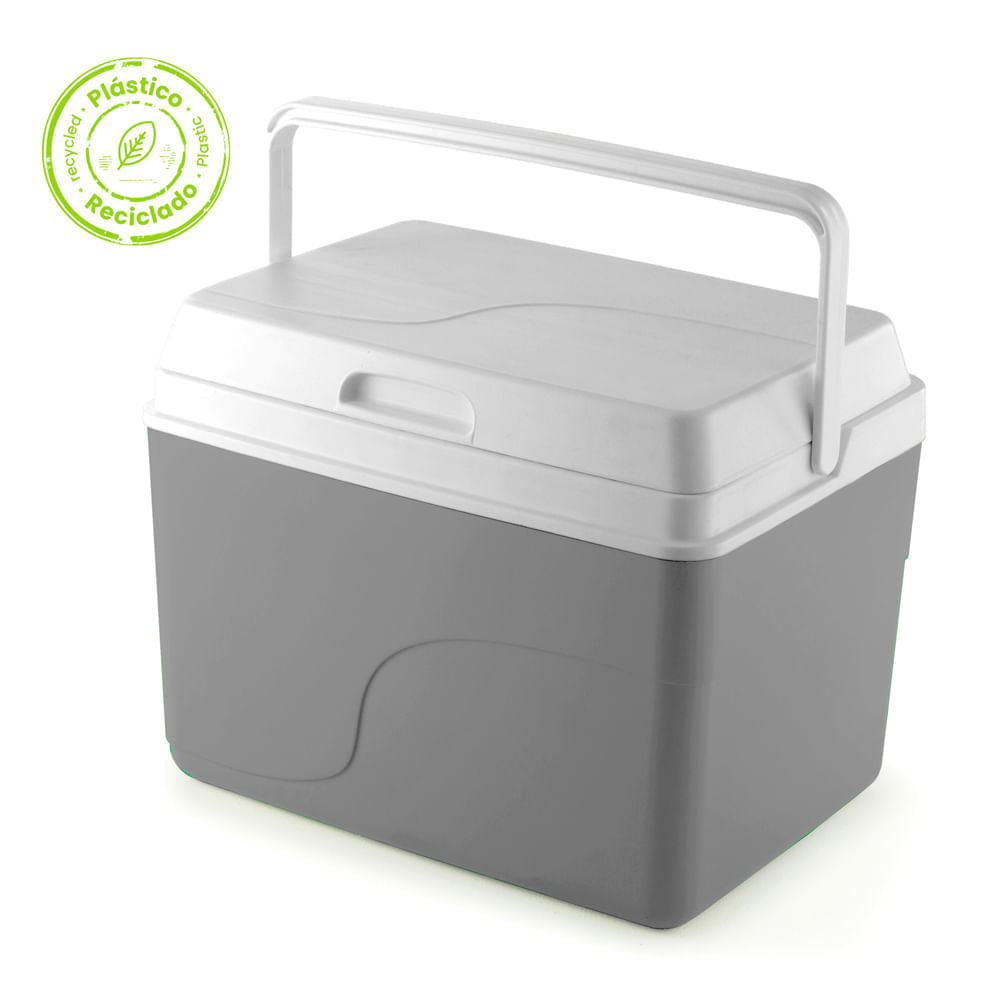 Nevera 22L Gris Insulada Material Recuperado