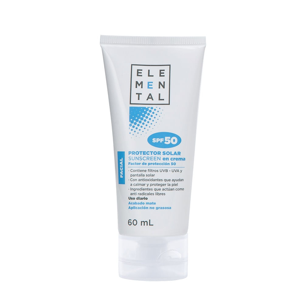 Protector Solar Elemental Spf50 X 60Ml