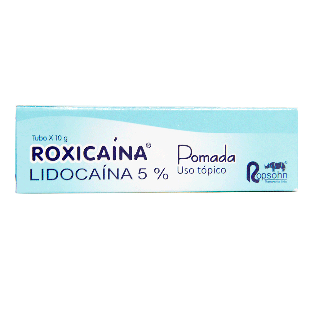 Roxicaina Pomada 5% Tubo X 10 Gramos