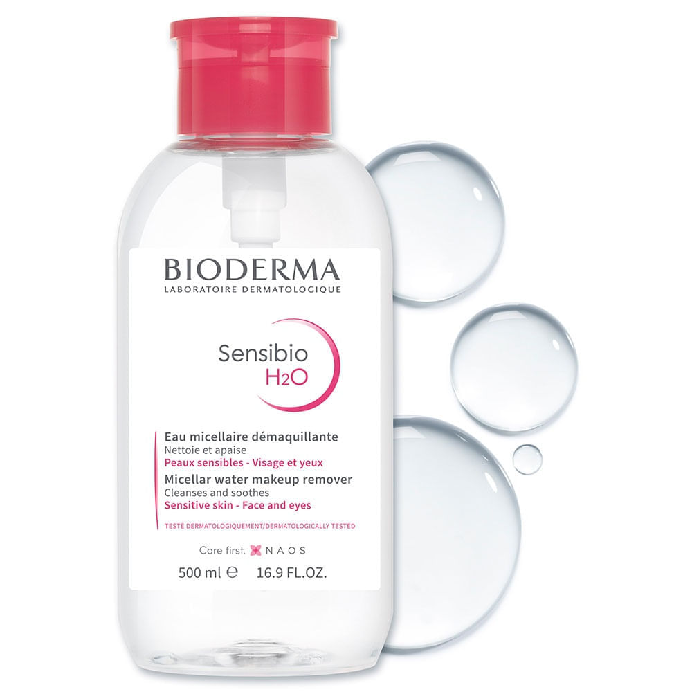 Bioderma Sensibio H2o Agua Micelar Limpiadora Para Piel Normal A Sensible X 500ml