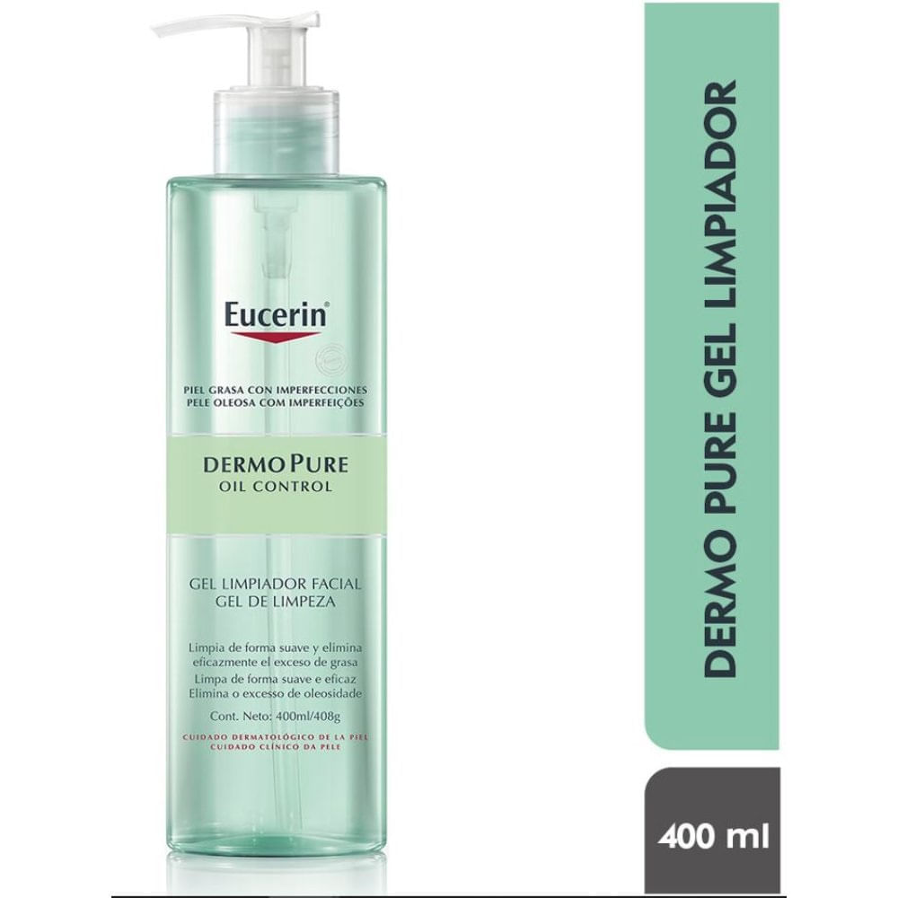 Gel Eucerin Dermopure Limpiador Facial X 400ml