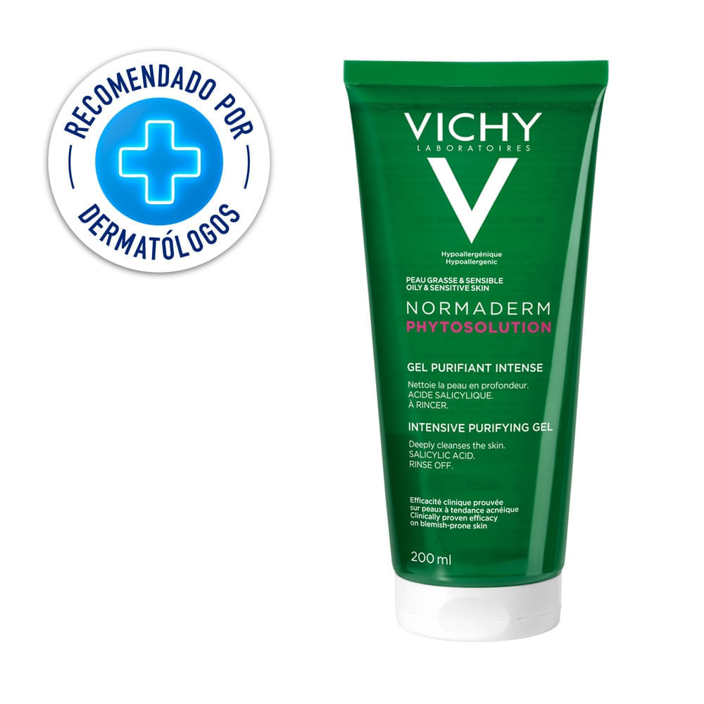 Limpiador Piel Grasa Con Imperfecciones Normaderm Phytosolution Gel Vichy X 200Ml