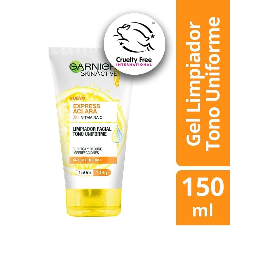 Gel Limpiador Facial Garnier Express Aclara x 150Ml