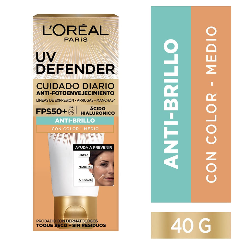 Protector Solar L'Oréal Uv Defender 50Spf X 40G