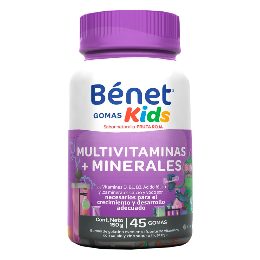 Gomas Kids Benet Multivitaminas + Minerales X 45Und
