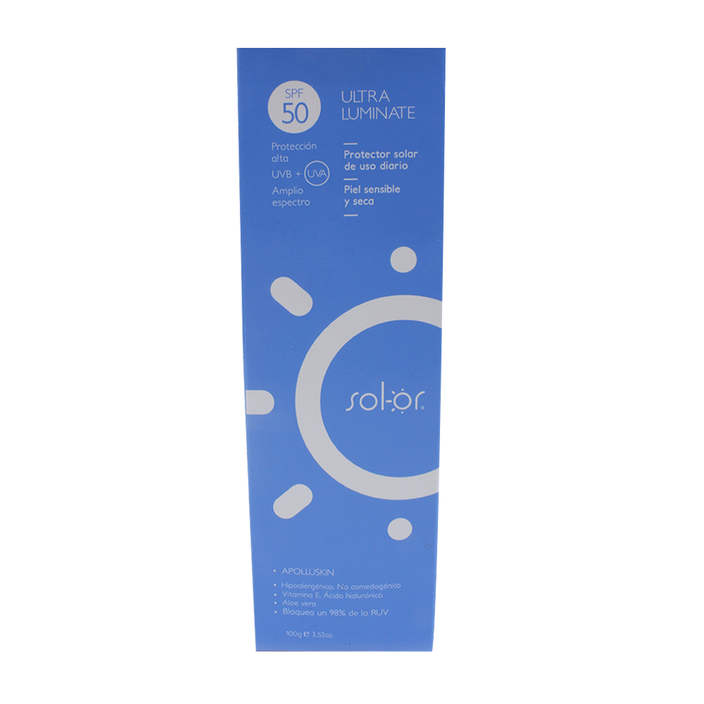 Protector Solar Sol-Or Ultra Luminate Spf 50 X 100g