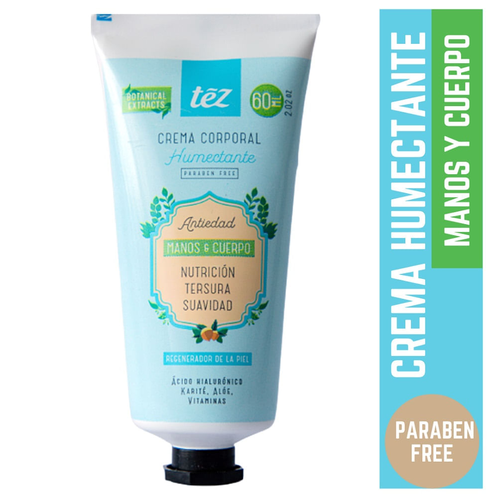 Crema Corporal Tez Humectante Antiedad X 60Ml
