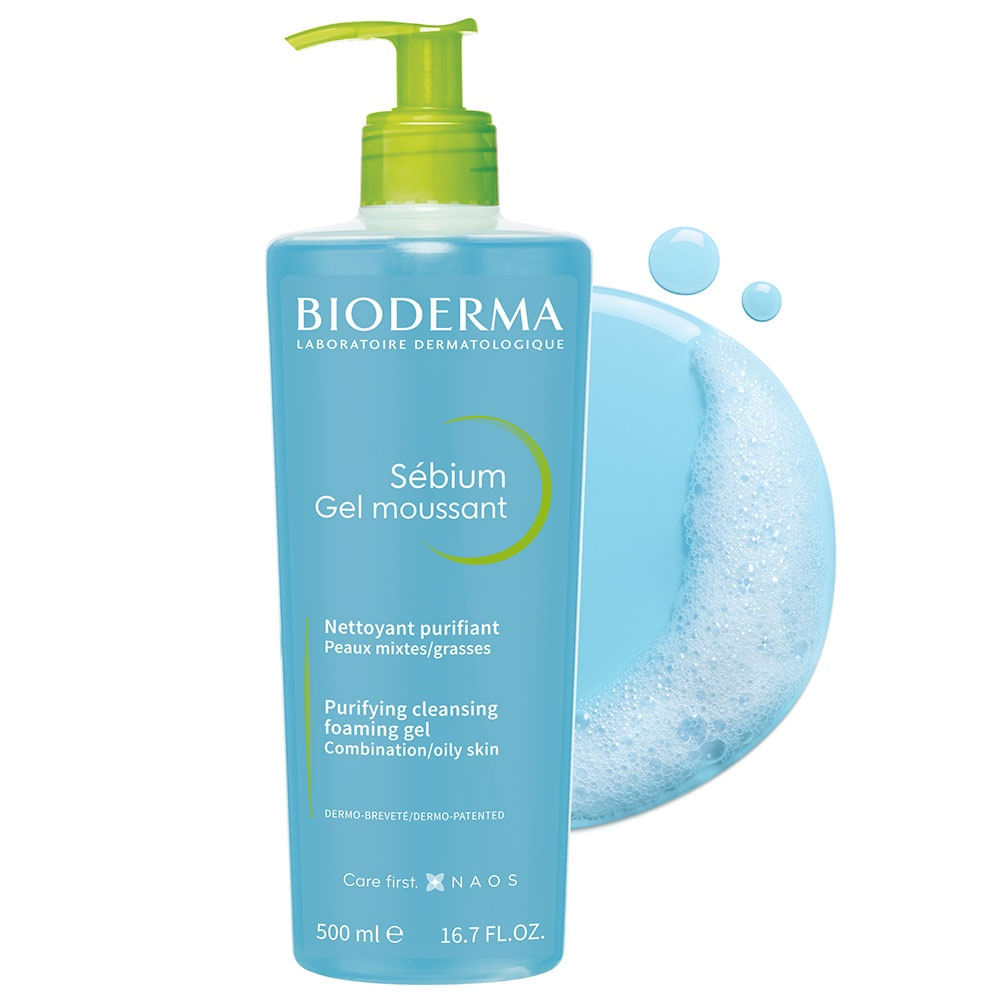 Bioderma Sébium Gel Moussant Limpiador Para Piel Mixta A Grasa X 500ml
