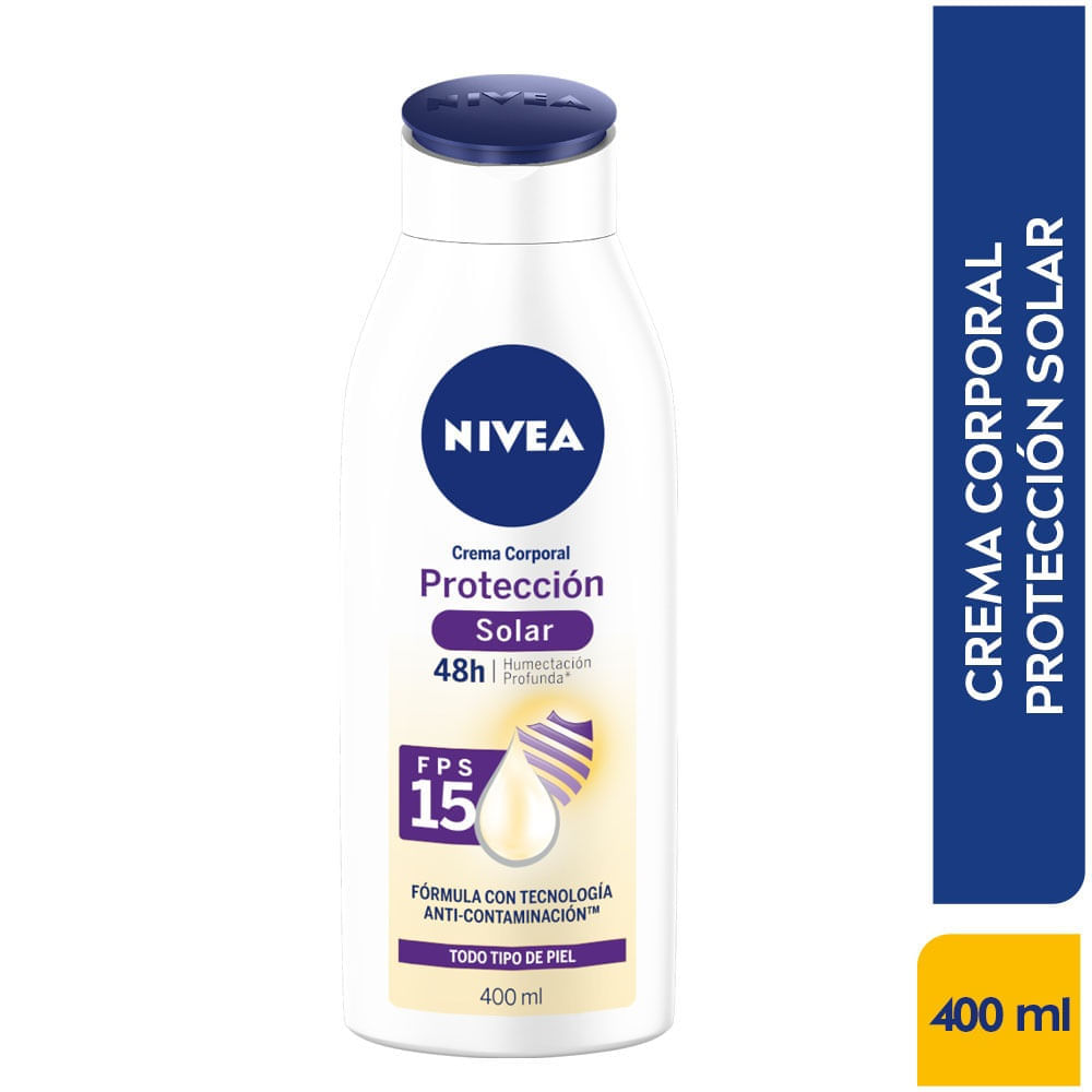 Crema Corporal Nivea Proteccion Solar Spf15 X 400Ml