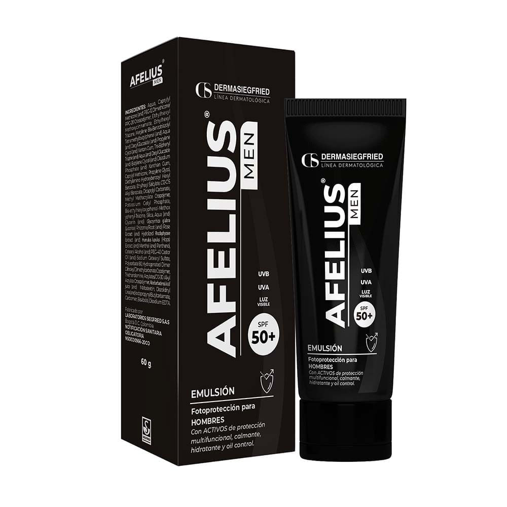 Protector Solar Afelius Men Emulsion Fps50 X 60G