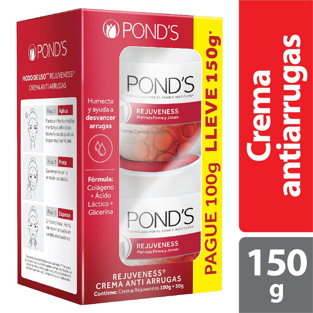 Oferta Crema Facial Ponds Rejuveness X 100G + 50G