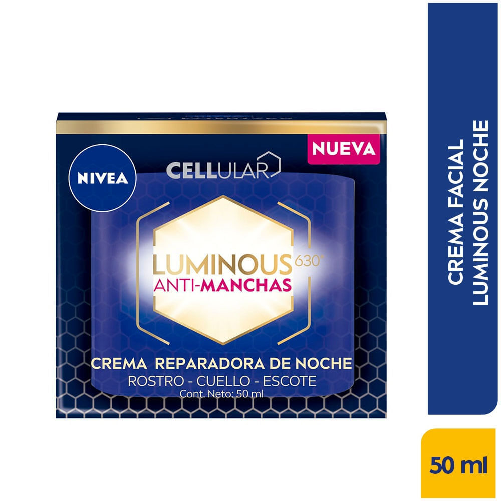 Crema Nivea Cellular Luminous Noche X 50Ml