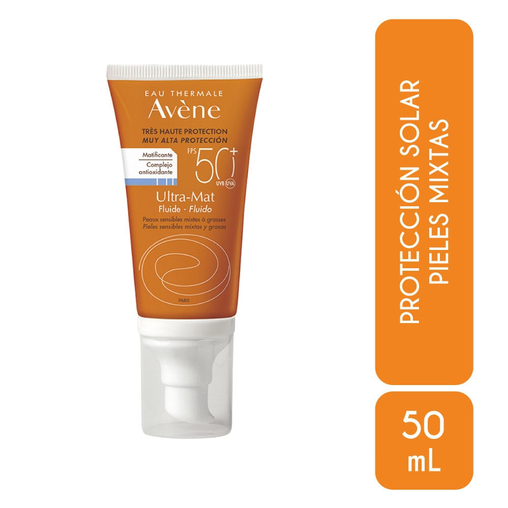 Protector Solar Avene Ultra Mat Fps50 X 50Ml