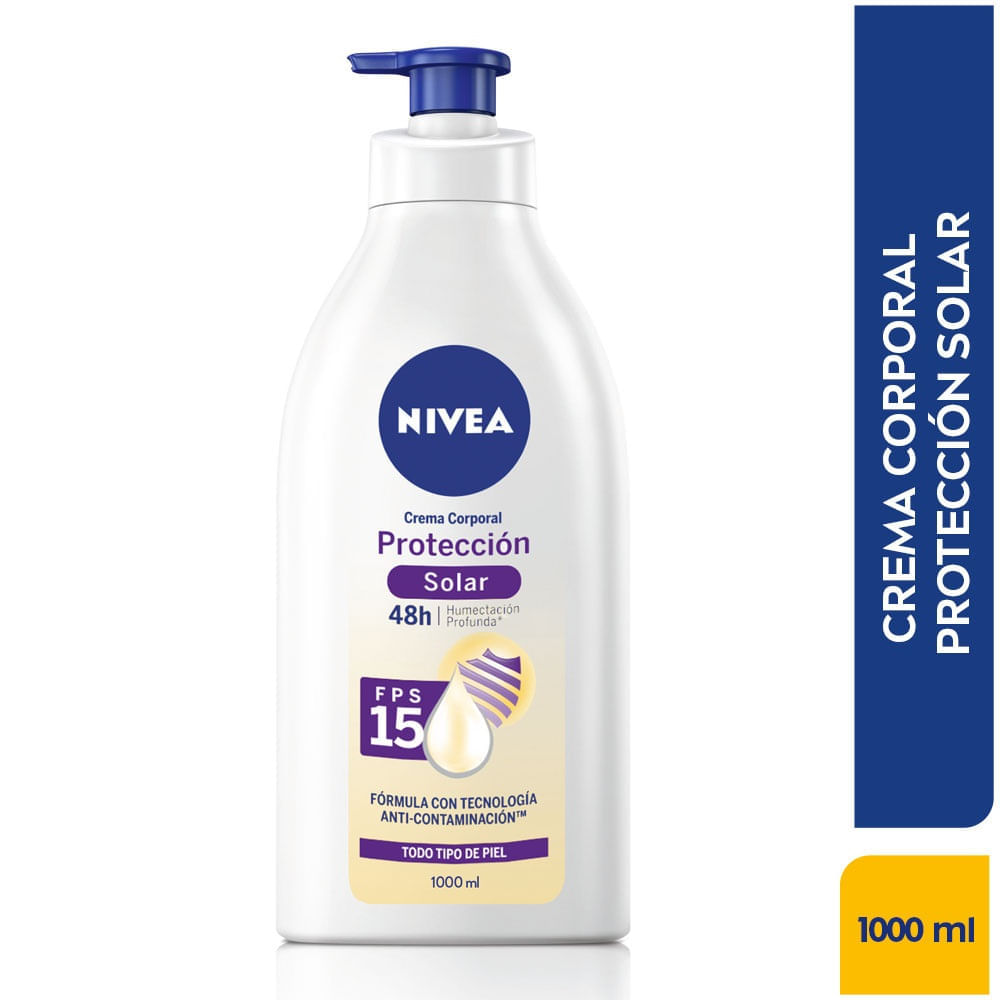 Crema Corporal Nivea Protecci&oacute;n Solar Spf15 X 1000Ml