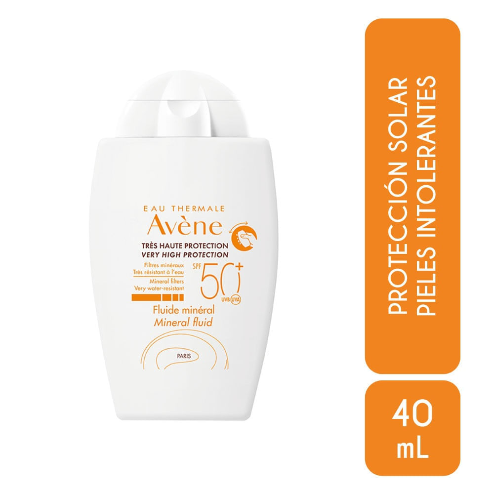 Protector Solar Fluido Mineral Avene Lb Spf 50+ X 40Ml