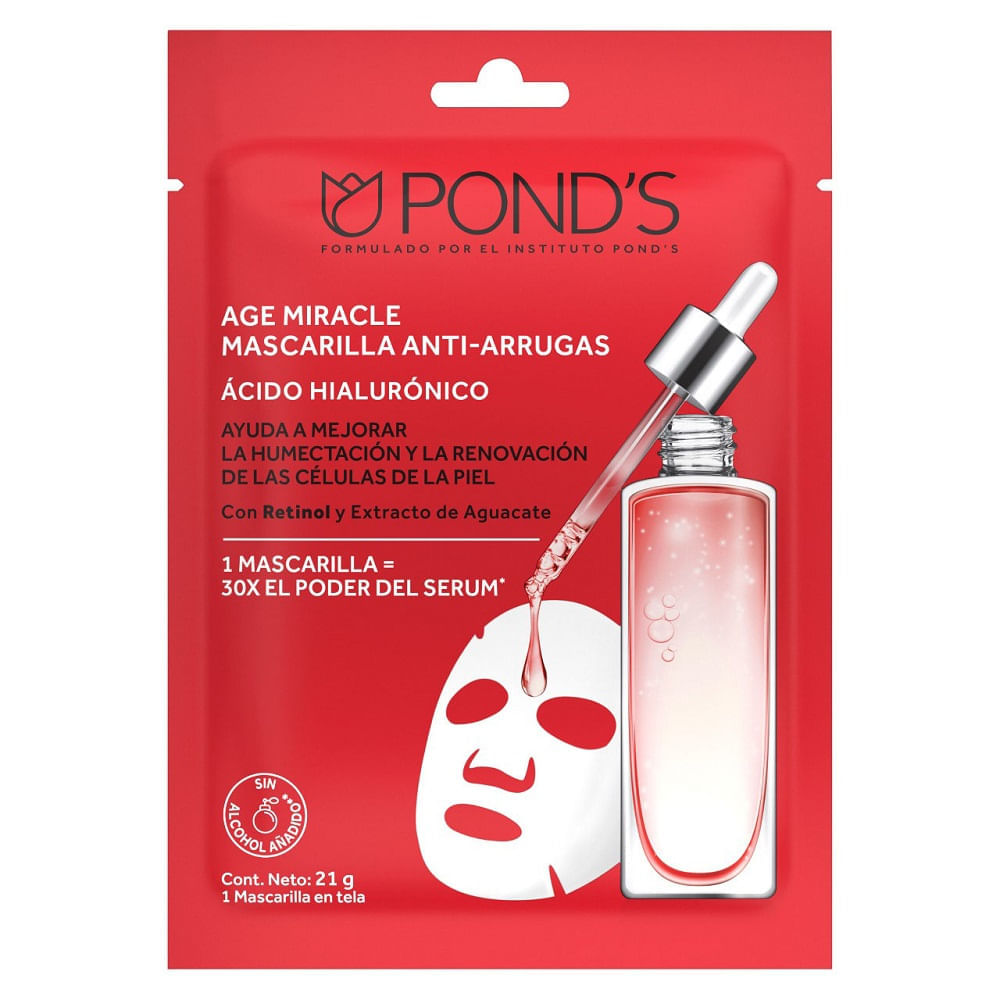 Mascarilla Facial Ponds Antiarrugas X 21G