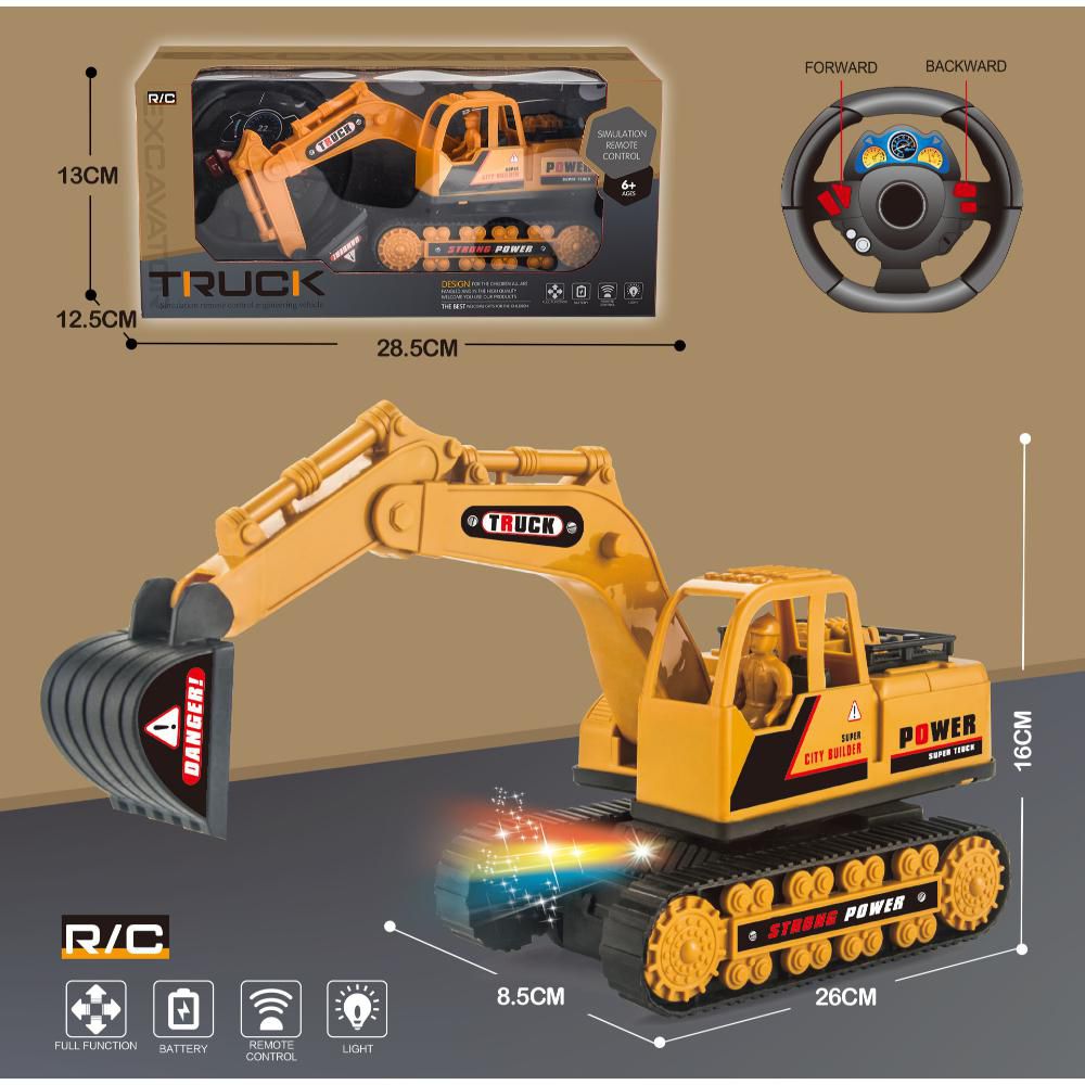Retroexcavadora PLASTICOS ASOCIADOS POWER R/C PILAS CAJA