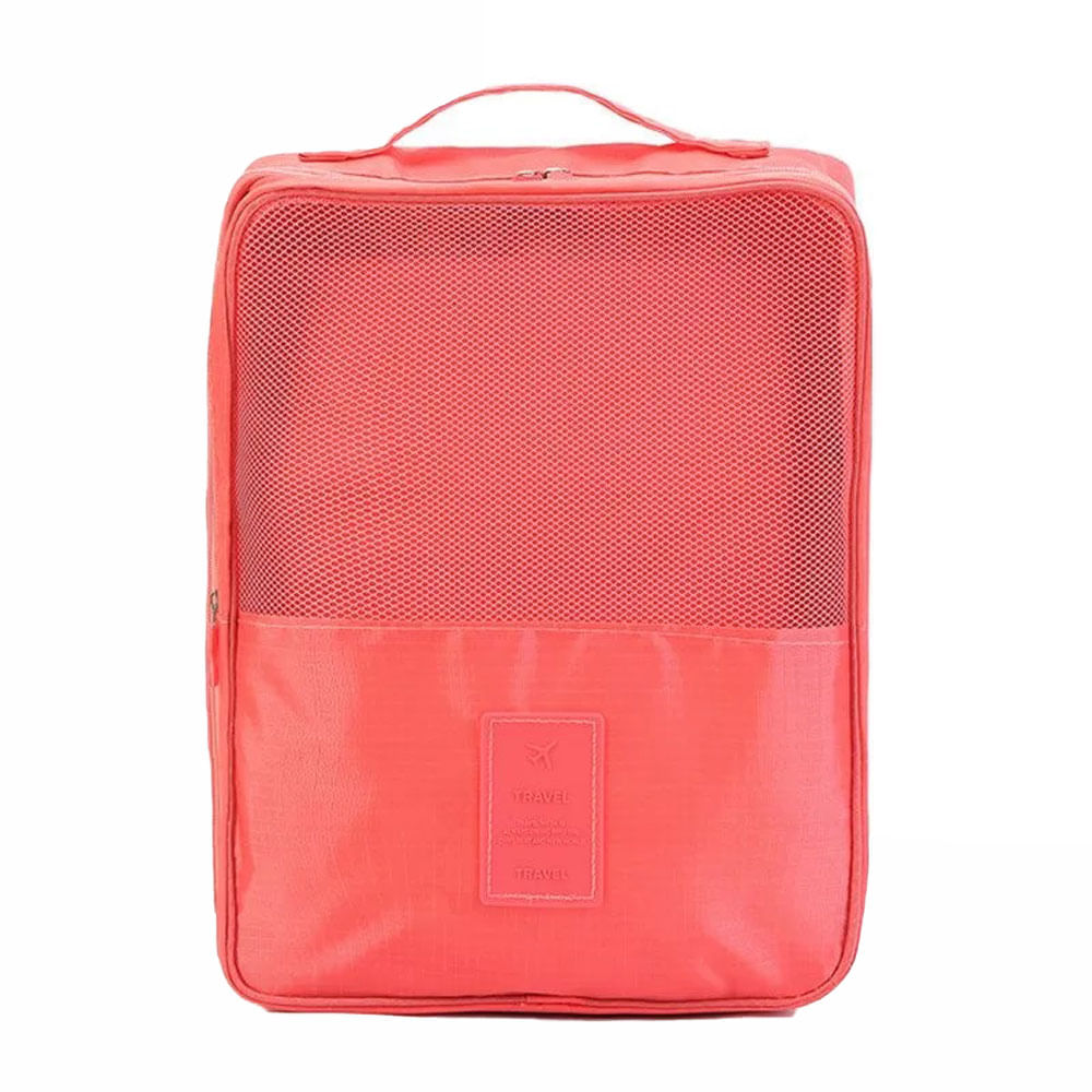 Maleta Bolso Portatil Organizador Zapatos Viaje Impermeable Rosado