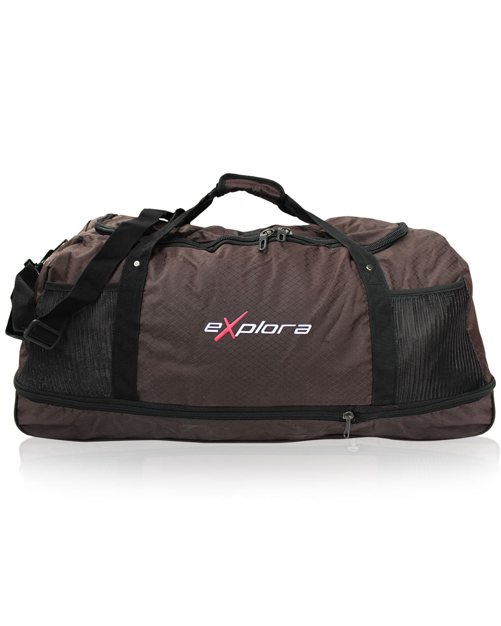 Maleta de Viaje Tipo Tula Enrrollable Grande Café