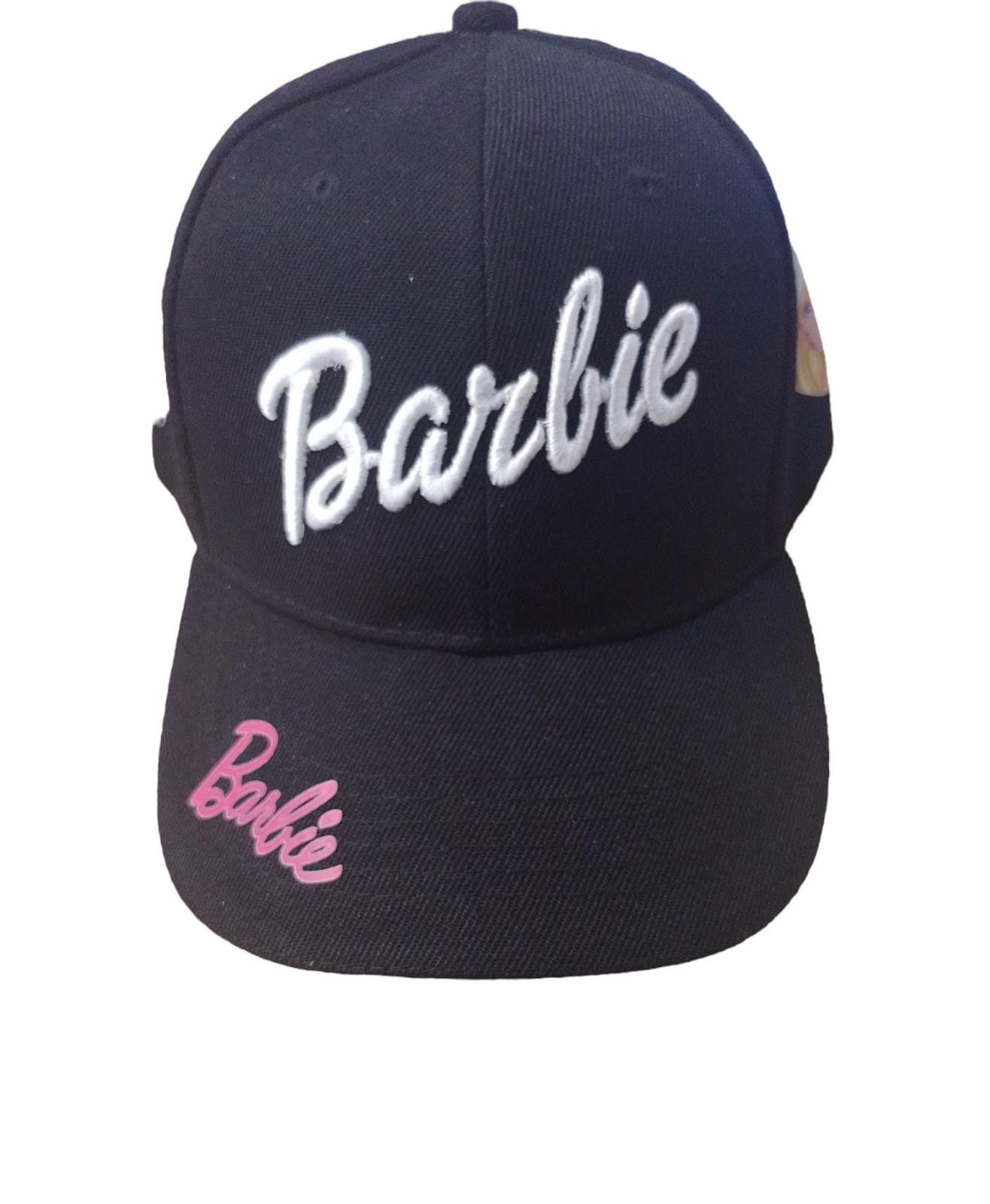Gorra negra Bordada con blanco