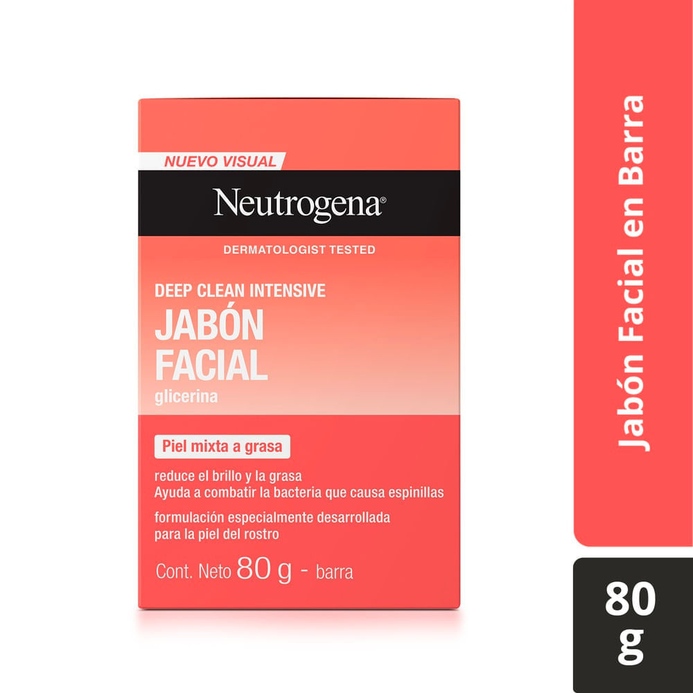 Jabon Facial En Barra Neutrogena X 80G