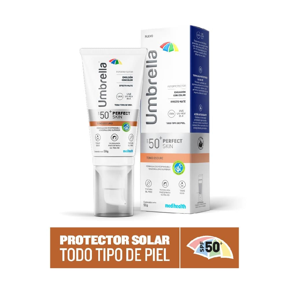 Protector Solar Umbrella Perfect Skin Oscuro Spf50 X 50Gr