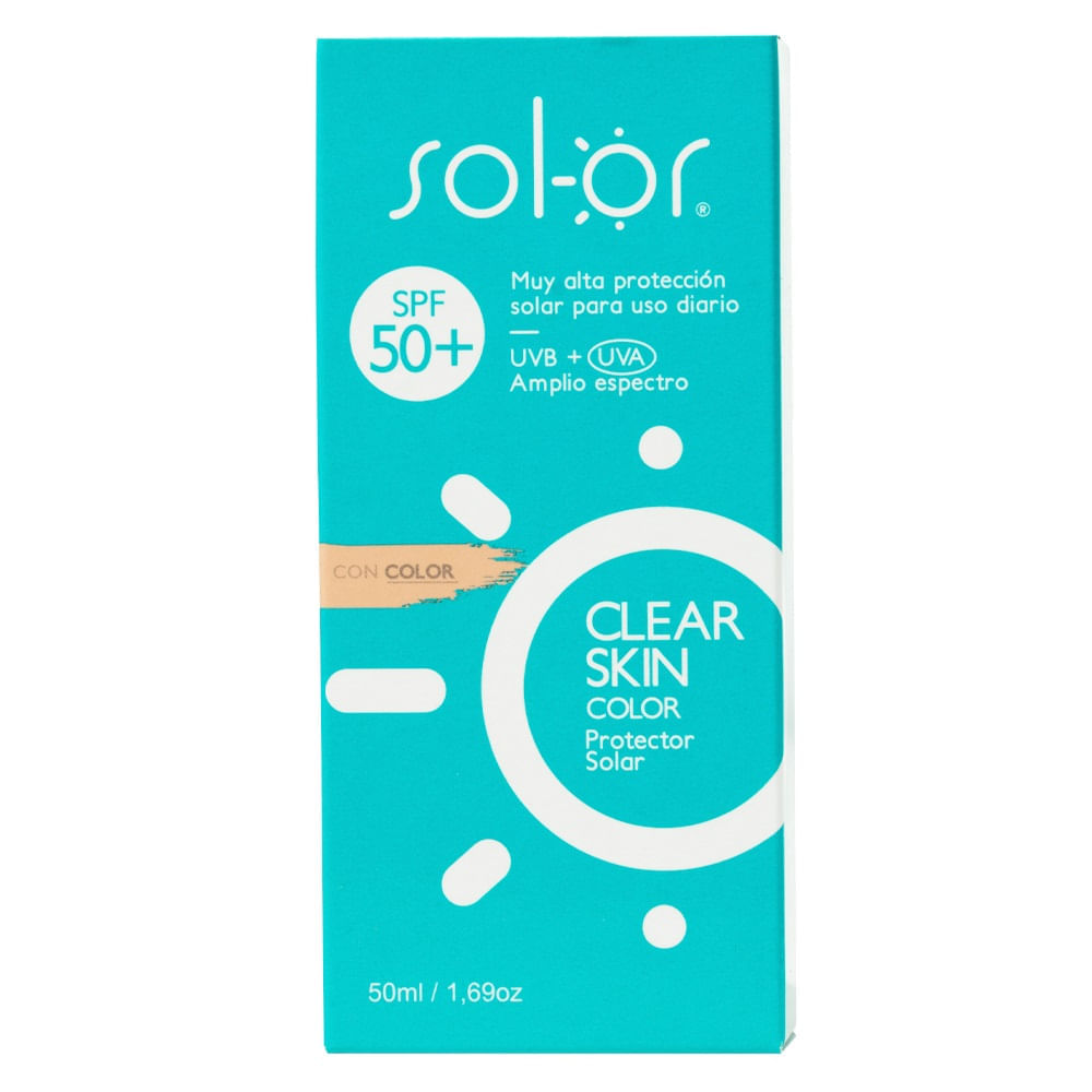 Protector Solar Solor Skin Color 50 + X 50ml