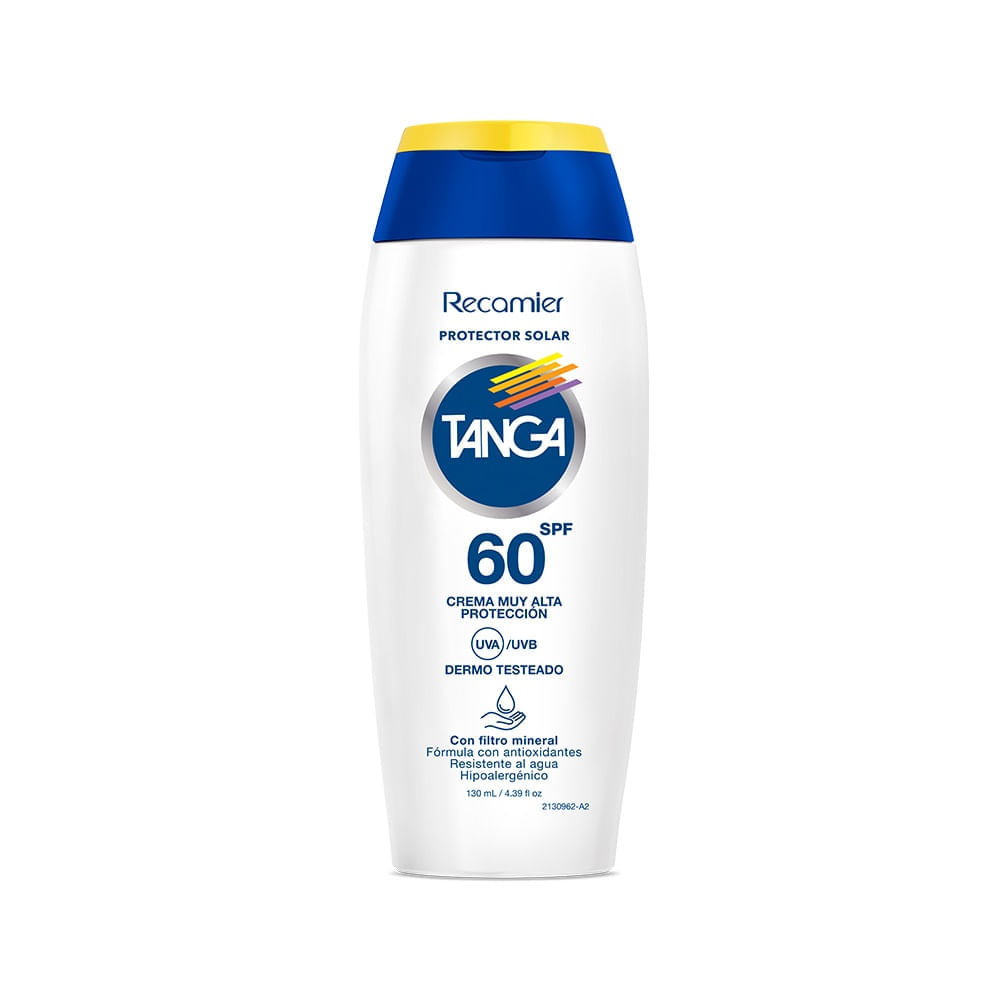 Protector Solar Tanga Crema Spf60 X 130ml