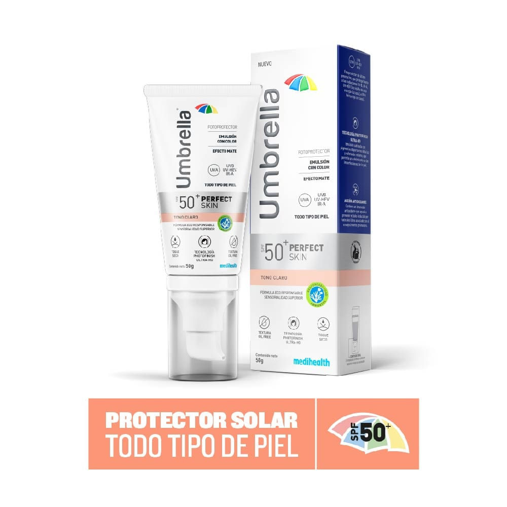 Protector Solar Umbrella Perfect Skin Claro Spf50 X 50Gr