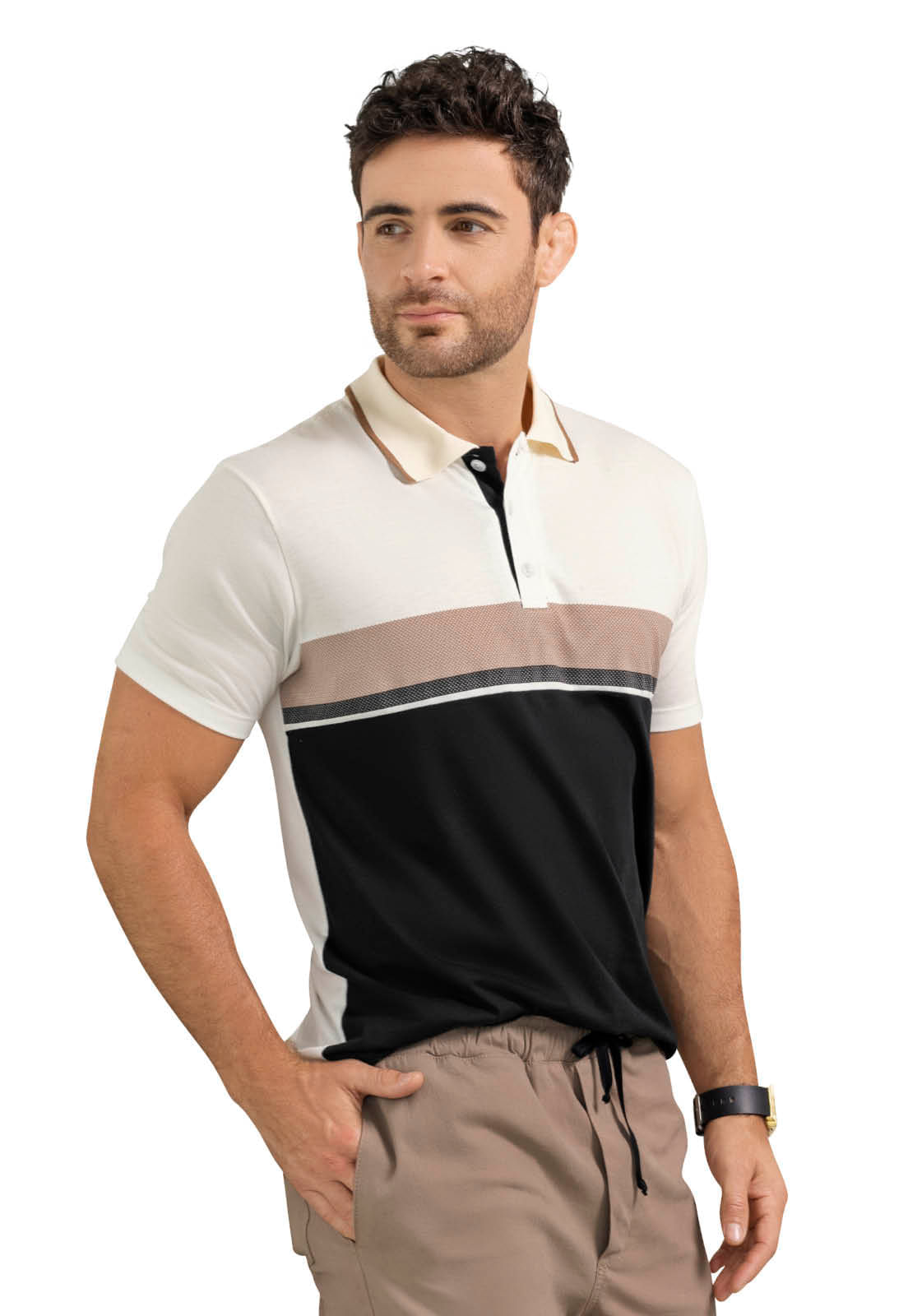 Camiseta Polo Hombre Multicolor Mp 34604