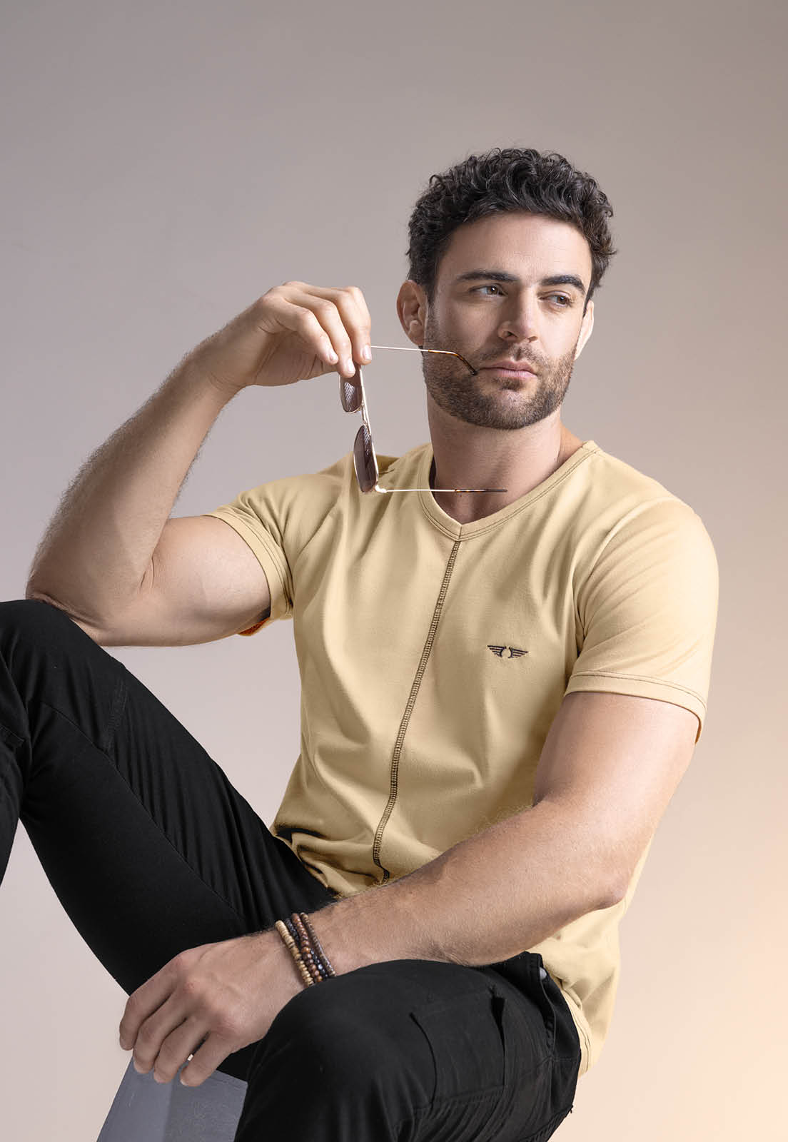 Camiseta Hombre Caramelo Mp 6448