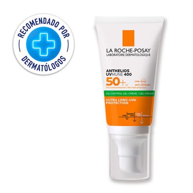 Protector Solar Anti Brillo La Roche Posay Anthelios Gel Toque Seco Fps 50+ X 50Ml